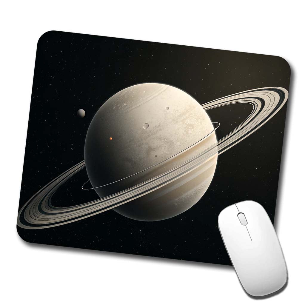 Minimal Planet Rings Space Saturn Low Profile Mouse Pad Mat