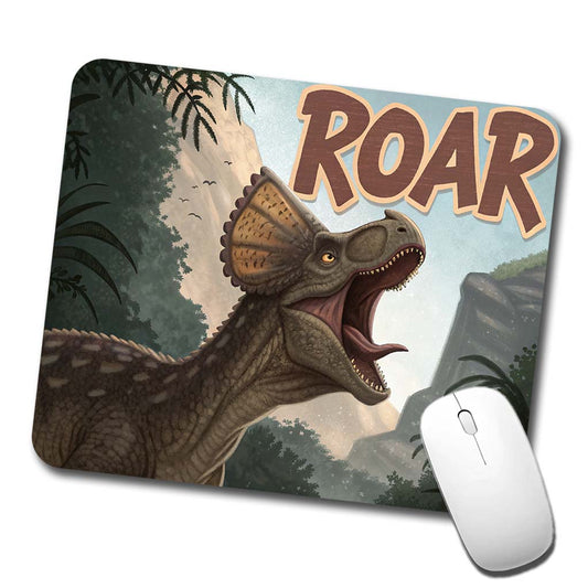 Pachycephalosaurus Roar Bold Dinosaur Low Profile Mouse Pad Mat