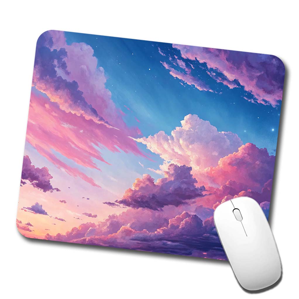 Painterly Sky Anime Low Profile Mouse Pad Mat