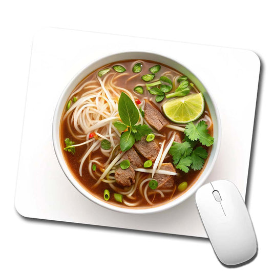Pho Vietnamese Soup Bowl Low Profile Mouse Pad Mat