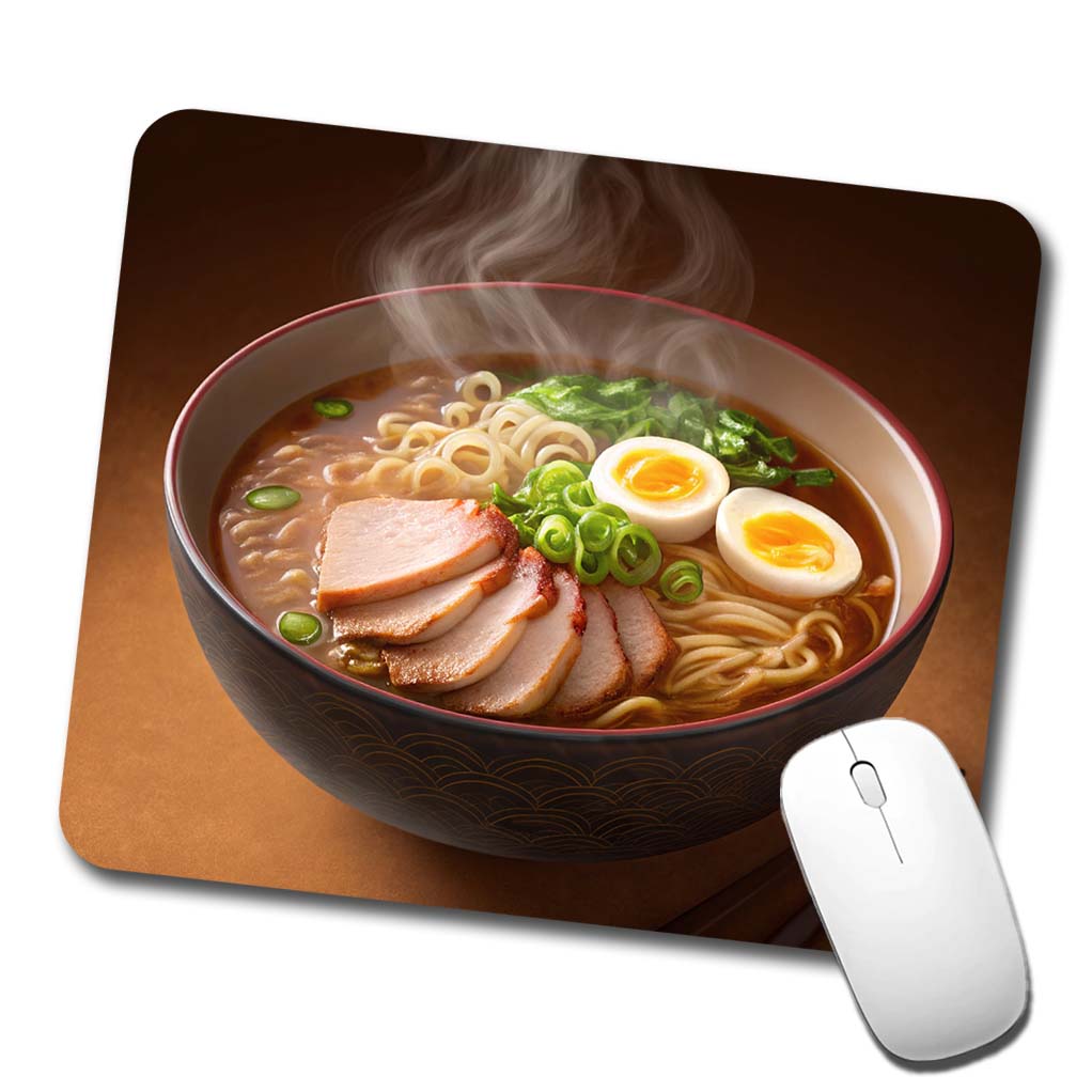 Ramen Bowl Noodles Dinner Low Profile Mouse Pad Mat