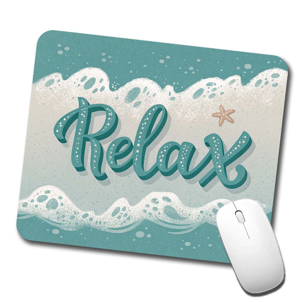 Relax Sea Foam Ocean Low Profile Mouse Pad Mat