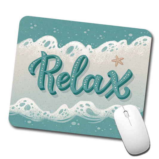 Relax Sea Foam Ocean Low Profile Mouse Pad Mat