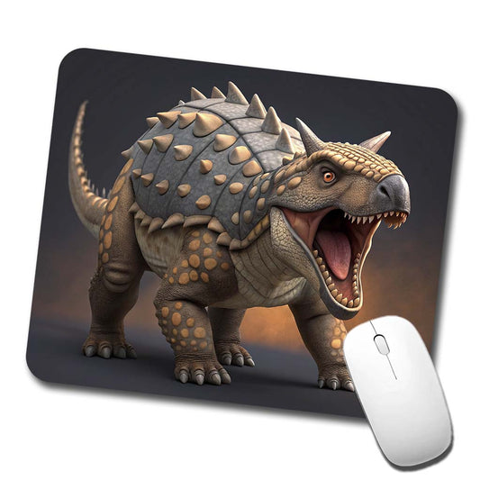 Roaring Ankylosaurus Dinosaur Low Profile Mouse Pad Mat