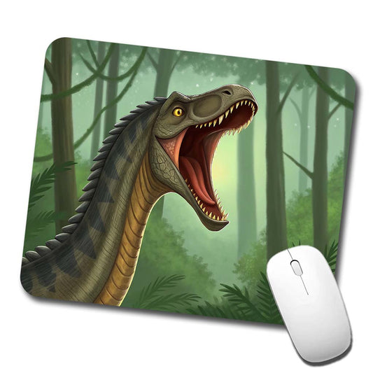 Roaring Apatosaurus Dinosaur Forest Low Profile Mouse Pad Mat