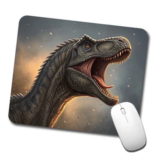 Roaring Brontosaurus Dinosaur Low Profile Mouse Pad Mat