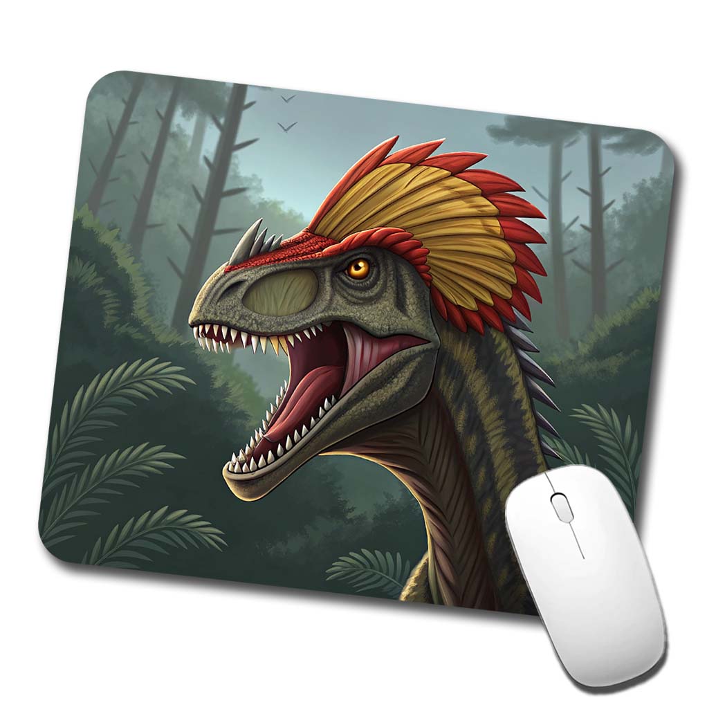 Roaring Dilophosaurus Dinosaur Scary Low Profile Mouse Pad Mat