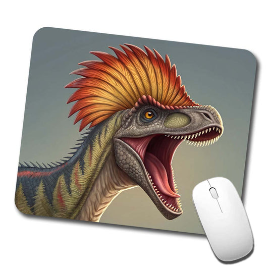 Roaring Dilophosaurus Dinosaur Low Profile Mouse Pad Mat