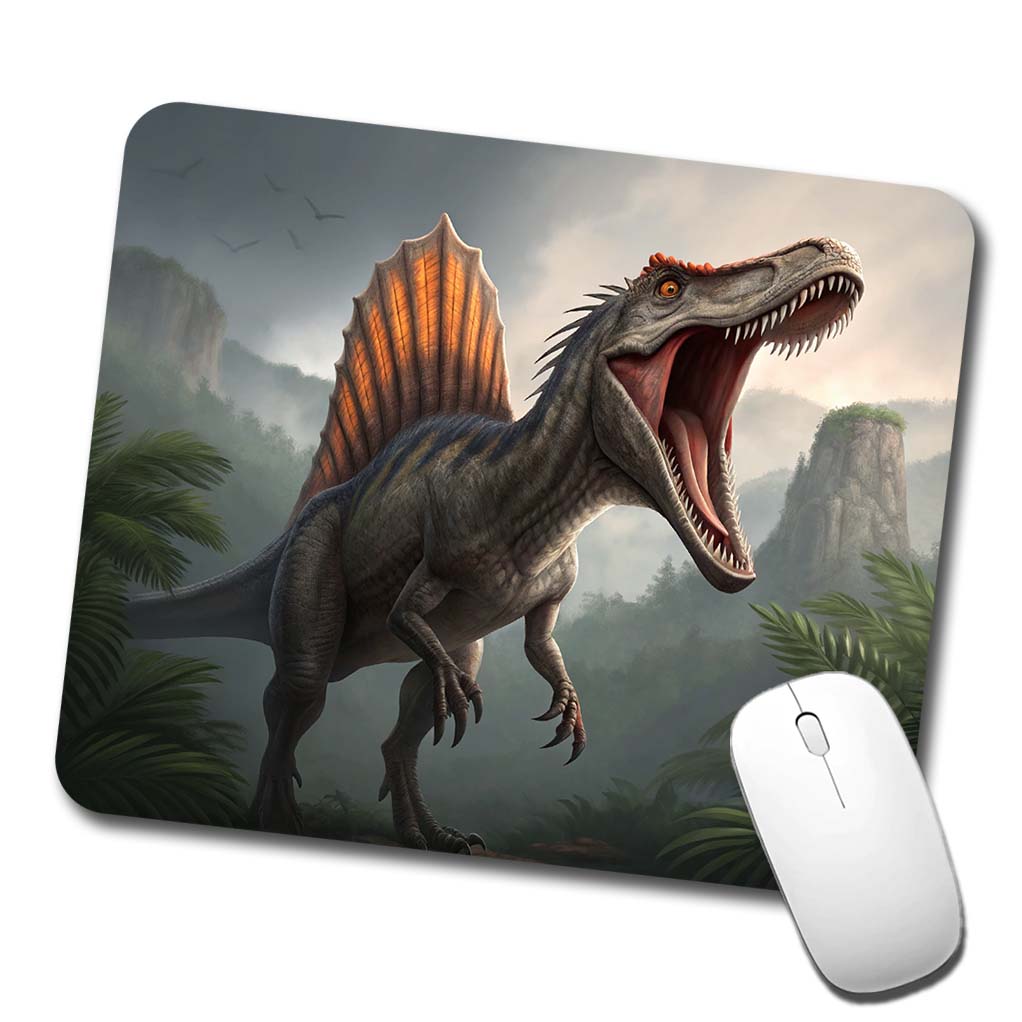 Roaring Spinosaurus Dinosaur Scary Low Profile Mouse Pad Mat