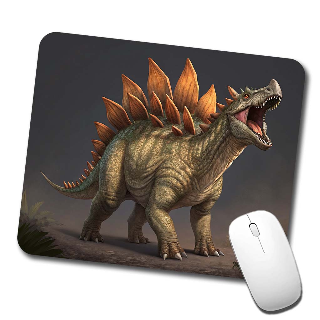 Roaring Stegosaurus Dinosaur Protective Low Profile Mouse Pad Mat