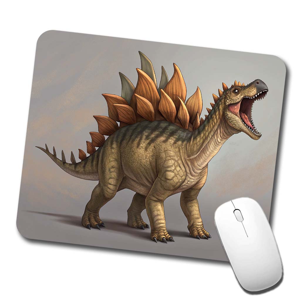 Roaring Stegosaurus Dinosaur Low Profile Mouse Pad Mat