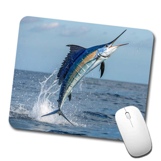 Sailfish Jumping Fishing Low Profile Mouse Pad Mat