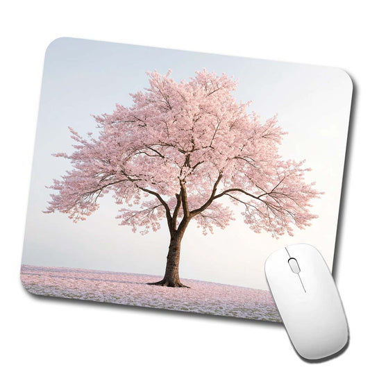 Sakura Cherry Blossom Tree Pink Flower Low Profile Mouse Pad Mat