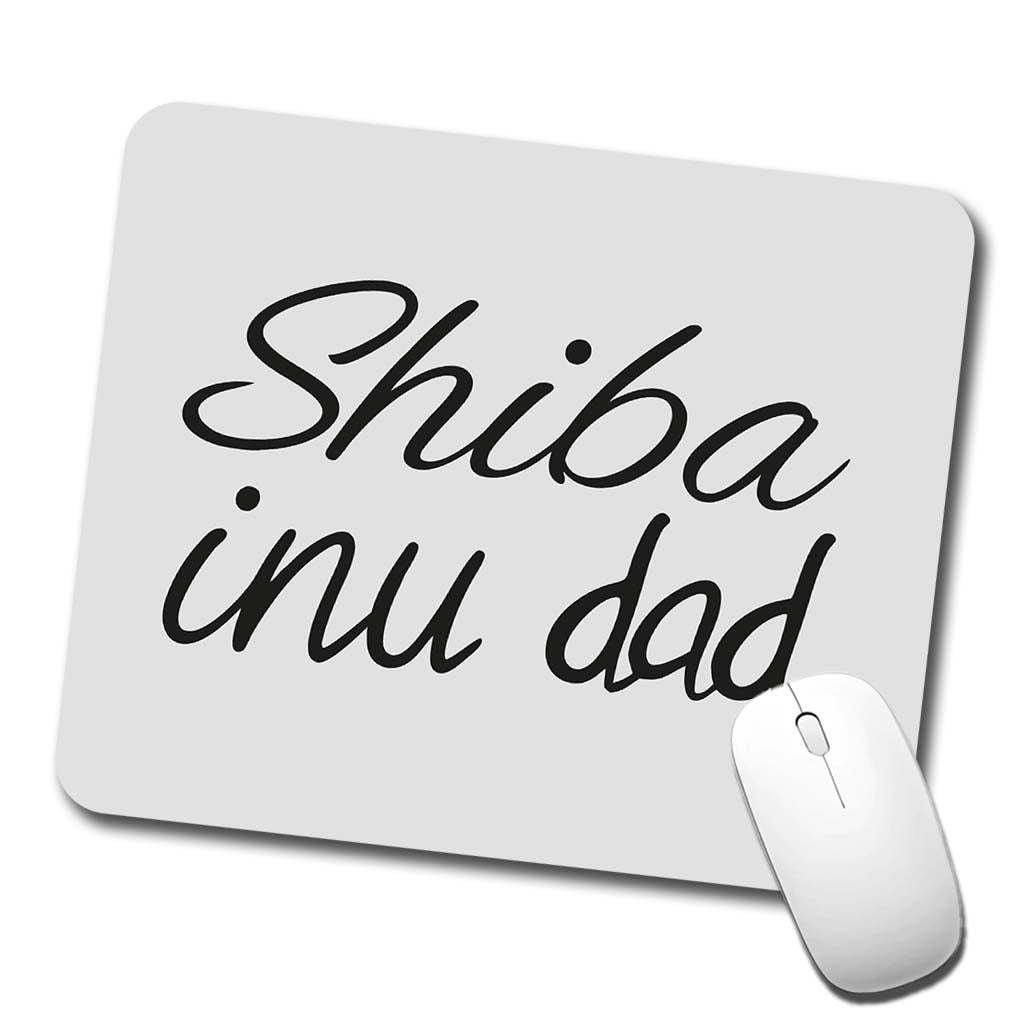 Shiba Inu Dad Dog Low Profile Mouse Pad Mat