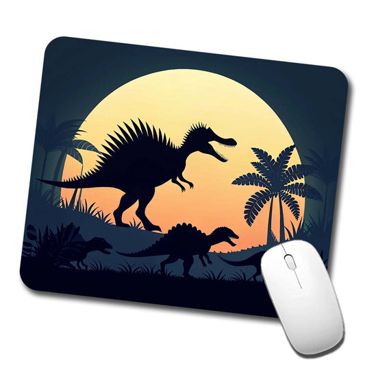 Spinosaurus Silhouettes Dinosaurs Low Profile Mouse Pad Mat