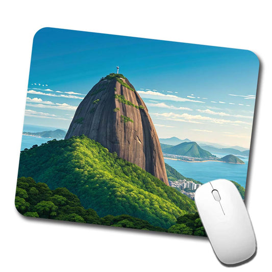 Sugarloaf Mountain Rio de Janeiro Brazil Low Profile Mouse Pad Mat