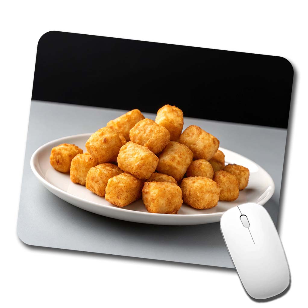 Tater Tots Plate Low Profile Mouse Pad Mat