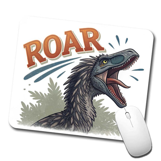 Therizinosaurus Roar Bold Dinosaur Low Profile Mouse Pad Mat