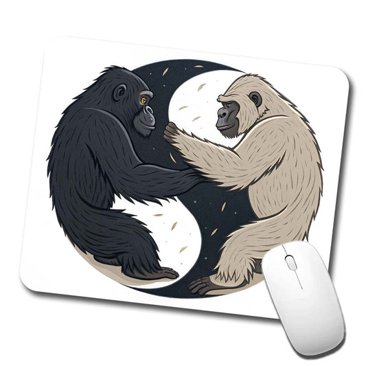 Two Gorillas Yin Yang Low Profile Mouse Pad Mat