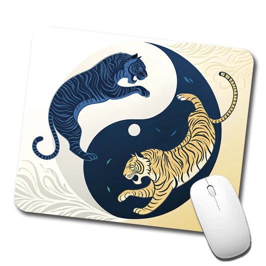 Two Tigers Yin Yang Low Profile Mouse Pad Mat
