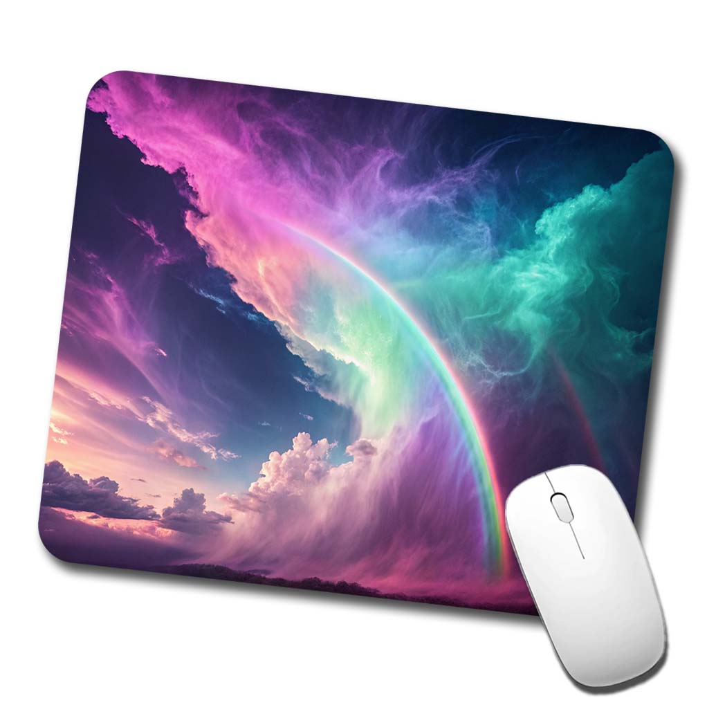 Vapor Rainbow Storm Low Profile Mouse Pad Mat