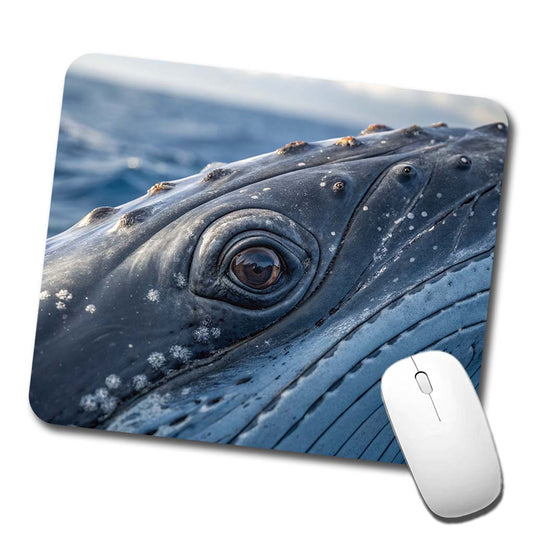 Whale Eye Close Up Low Profile Mouse Pad Mat