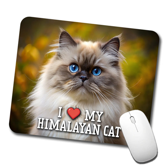 I Love My Himalayan Cat Heart Low Profile Mouse Pad Mat