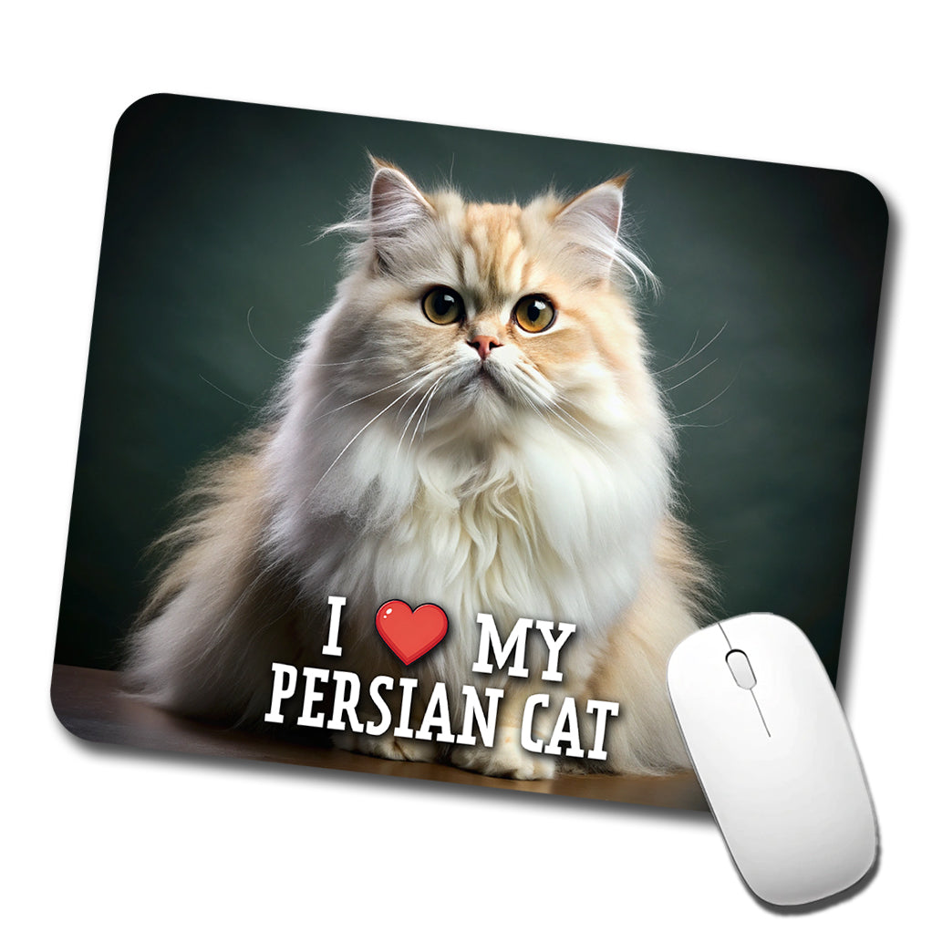 I Love My Persian Cat Heart Low Profile Mouse Pad Mat