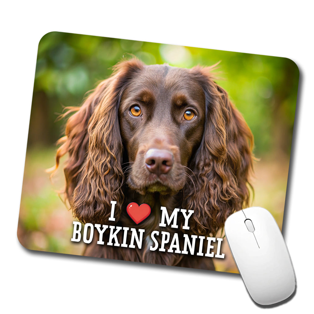 I Love My Boykin Spaniel Dog Heart Low Profile Mouse Pad Mat