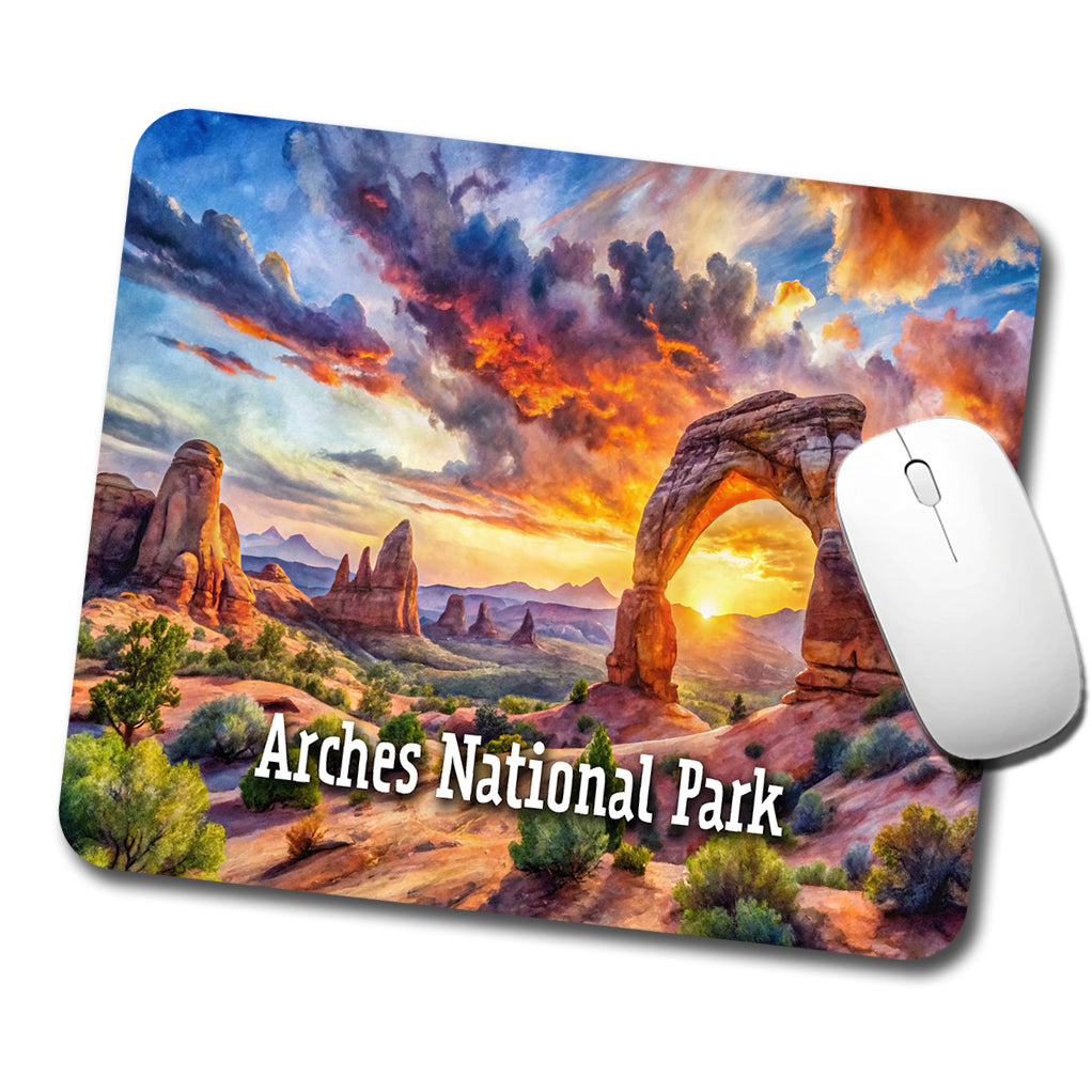 Arches National Park Utah Low Profile Mouse Pad Mat