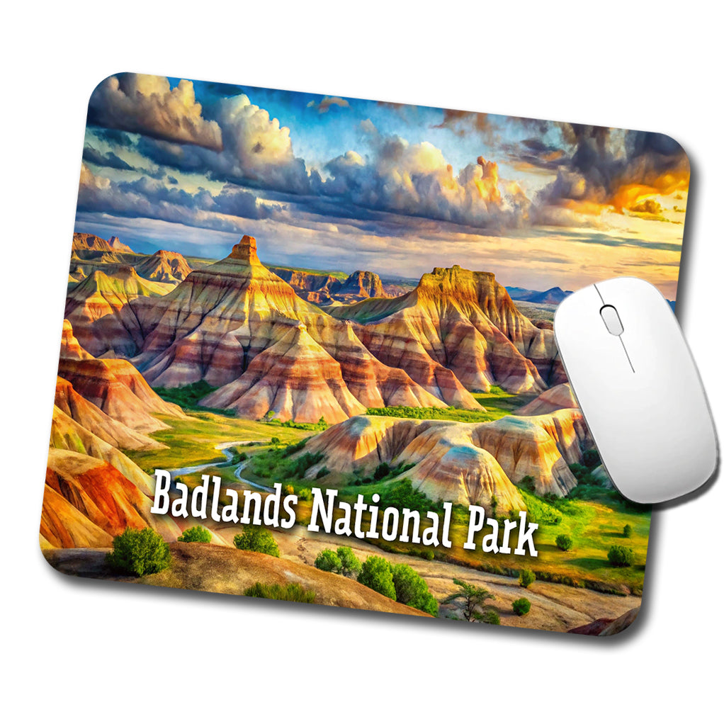 Badlands National Park South Dakota Low Profile Mouse Pad Mat