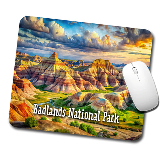 Badlands National Park South Dakota Low Profile Mouse Pad Mat