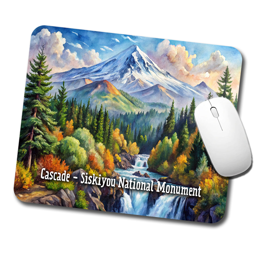 Cascade - Siskiyou National Monument California, Oregon Low Profile Mouse Pad Mat