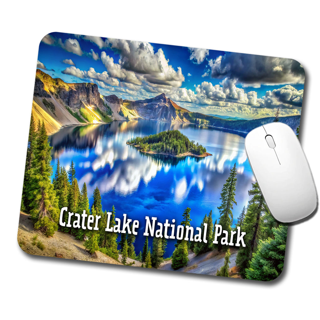 Crater Lake National Park Oregon Low Profile Mouse Pad Mat