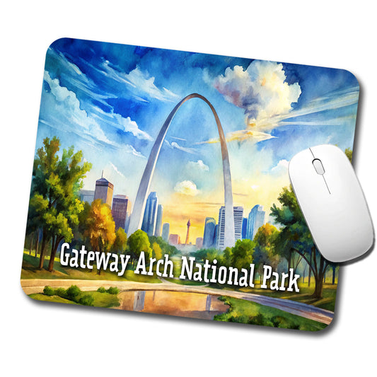 Gateway Arch National Park Missouri Low Profile Mouse Pad Mat