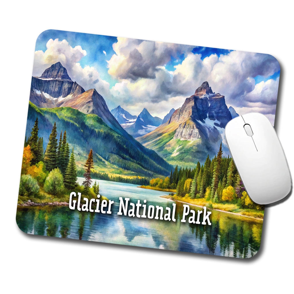 Glacier National Park Montana Low Profile Mouse Pad Mat