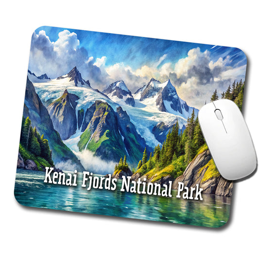 Kenai Fjords National Park Alaska Low Profile Mouse Pad Mat