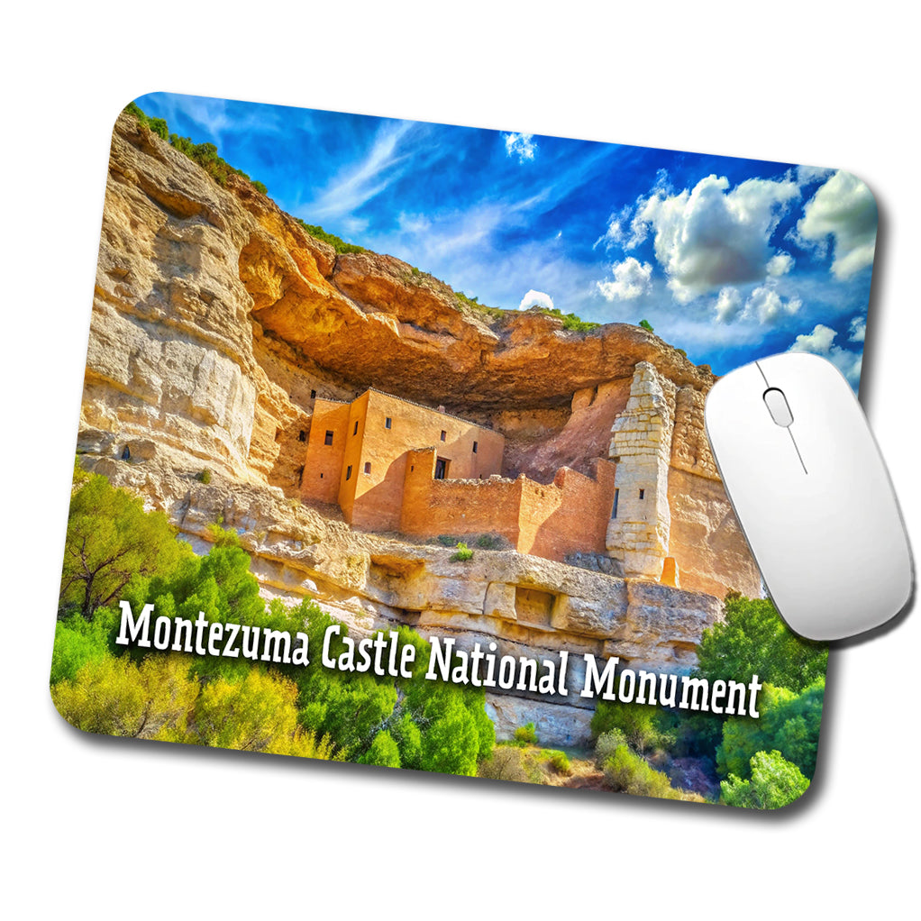 Montezuma Castle National Monument Arizona Low Profile Mouse Pad Mat