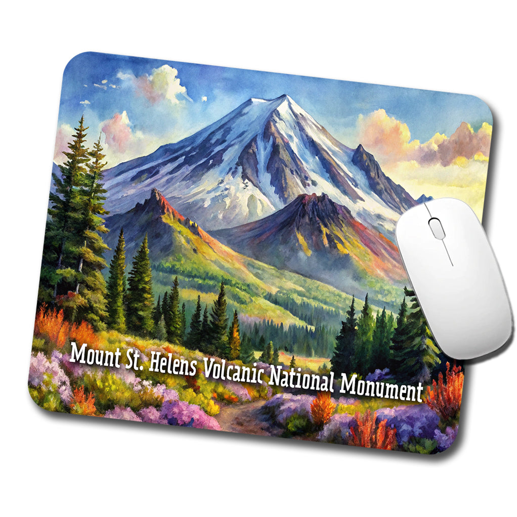 Mount St. Helens Volcanic National Monument Washington Low Profile Mouse Pad Mat