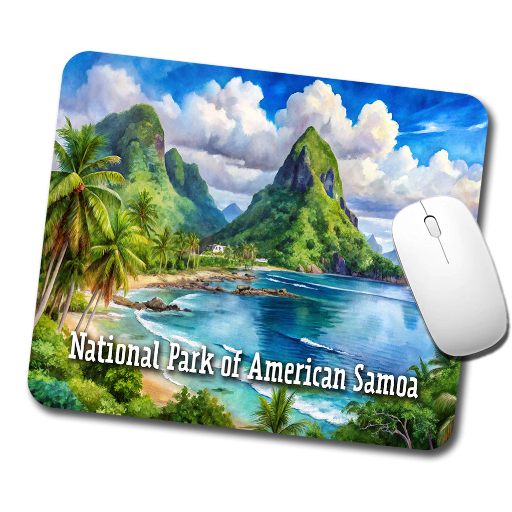 National Park of American Samoa Low Profile Mouse Pad Mat
