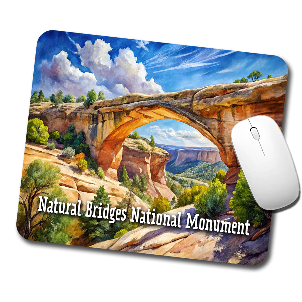 Natural Bridges National Monument Utah Low Profile Mouse Pad Mat