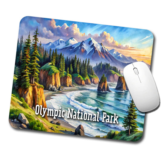 Olympic National Park Washington Low Profile Mouse Pad Mat
