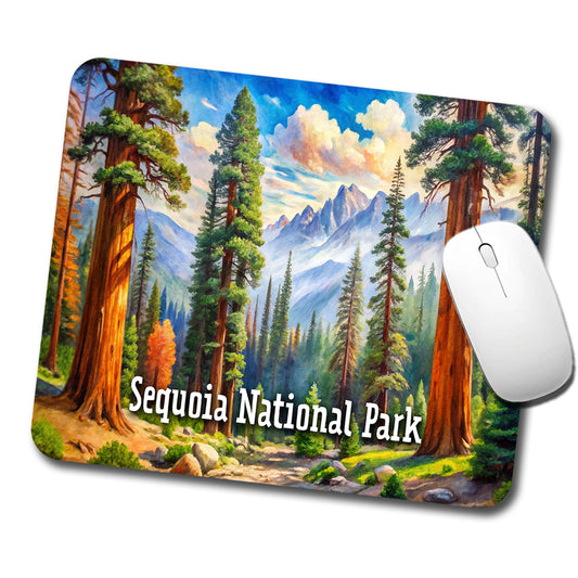 Sequoia National Park California Low Profile Mouse Pad Mat