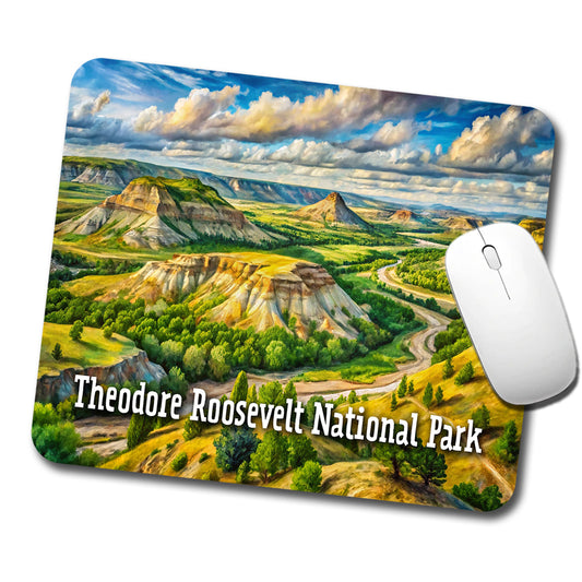 Theodore Roosevelt National Park North Dakota Low Profile Mouse Pad Mat
