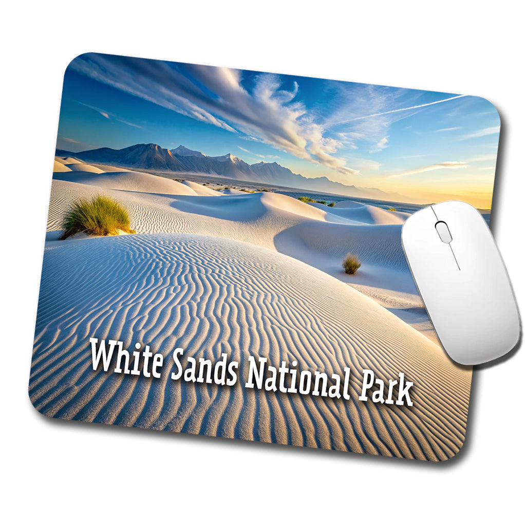 White Sands National Park New Mexico Low Profile Mouse Pad Mat