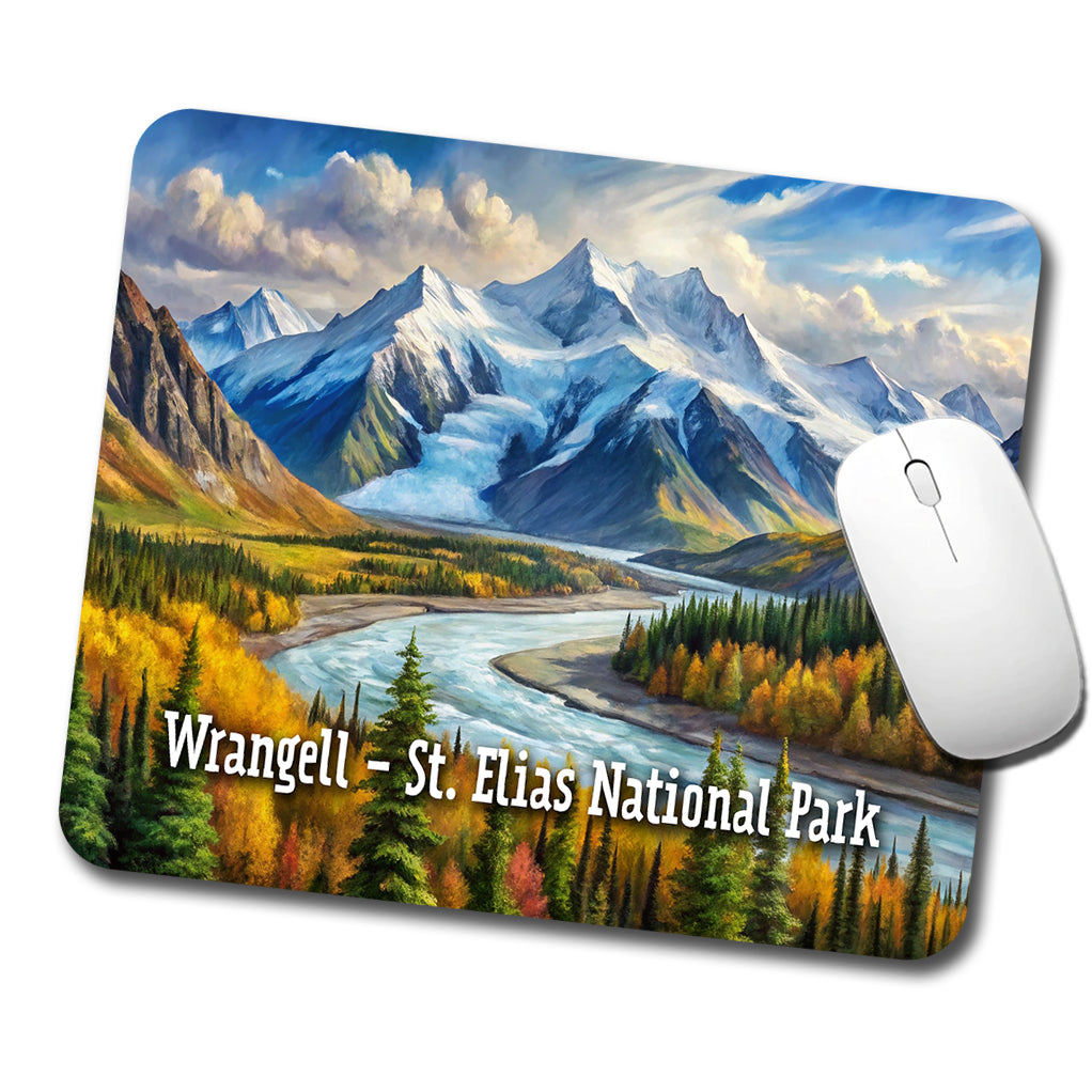 Wrangell - St. Elias National Park Alaska Low Profile Mouse Pad Mat