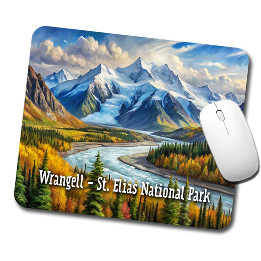 Wrangell - St. Elias National Park Alaska Low Profile Mouse Pad Mat