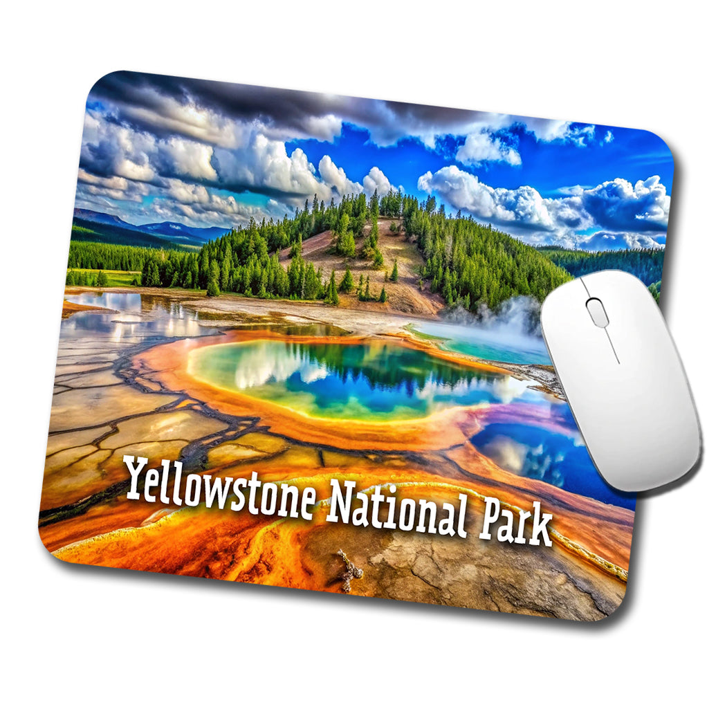 Yellowstone National Park Wyoming Low Profile Mouse Pad Mat