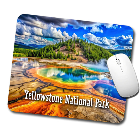 Yellowstone National Park Wyoming Low Profile Mouse Pad Mat