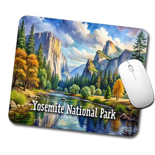 Yosemite National Park California Low Profile Mouse Pad Mat